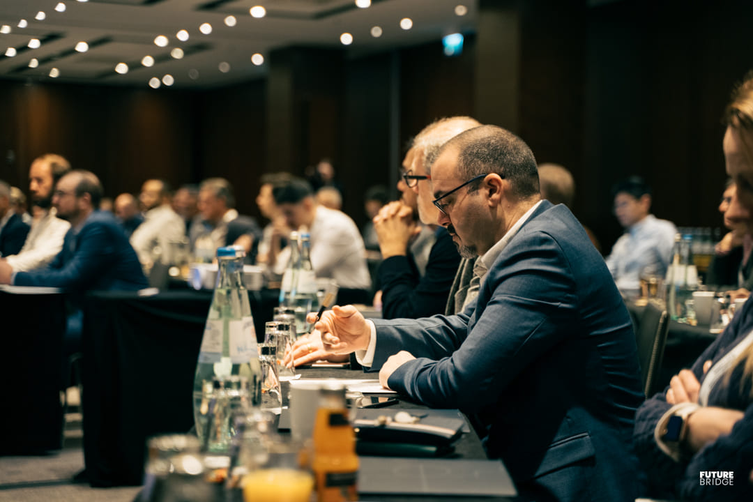 Global delegates attending an international summit and networking with industry professionals