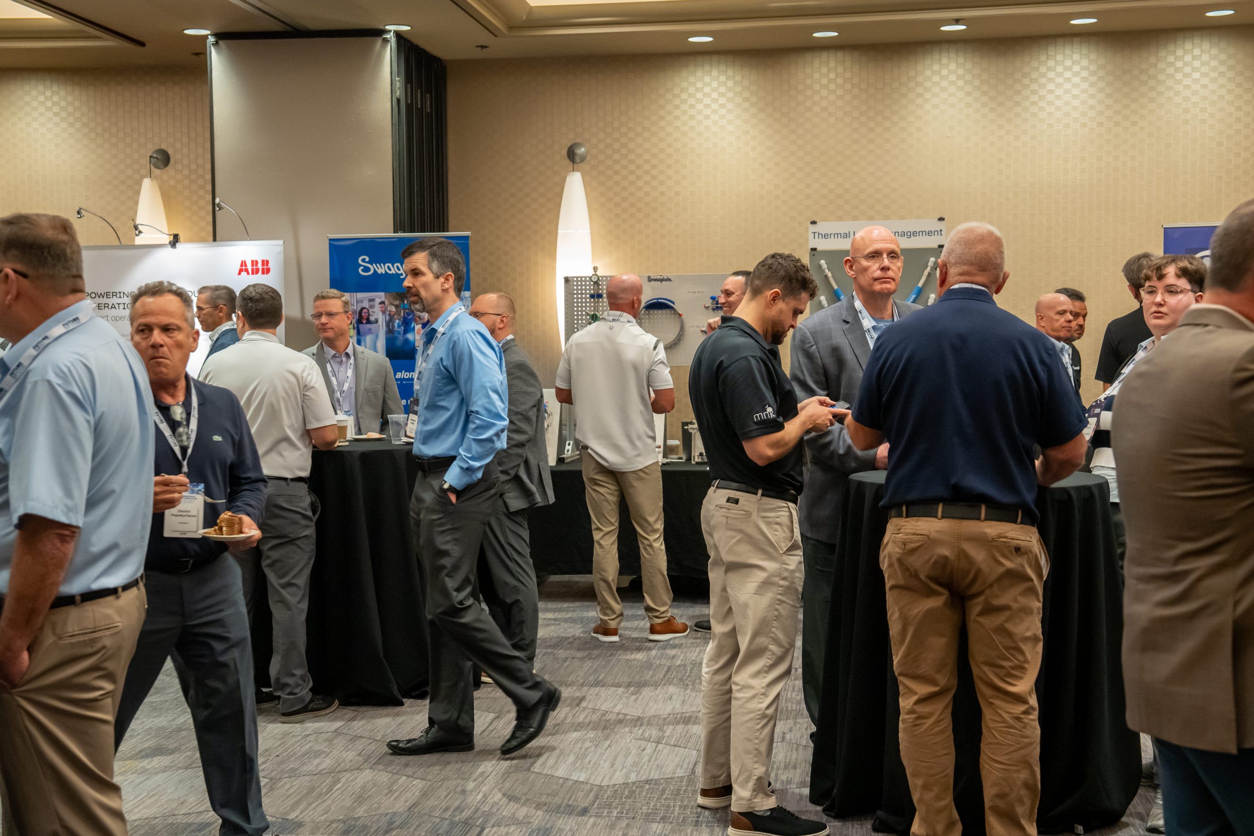 Delegates networking at a Future Bridge summit